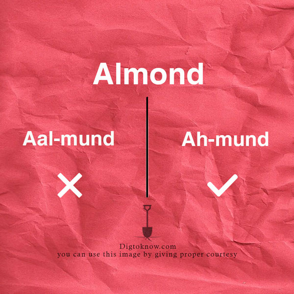 Mispronounced Food Words -Almond