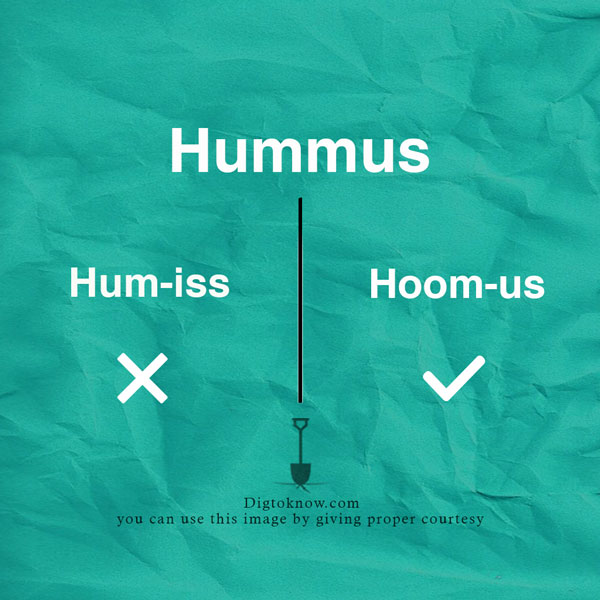 Proper pronunciation of Hummus