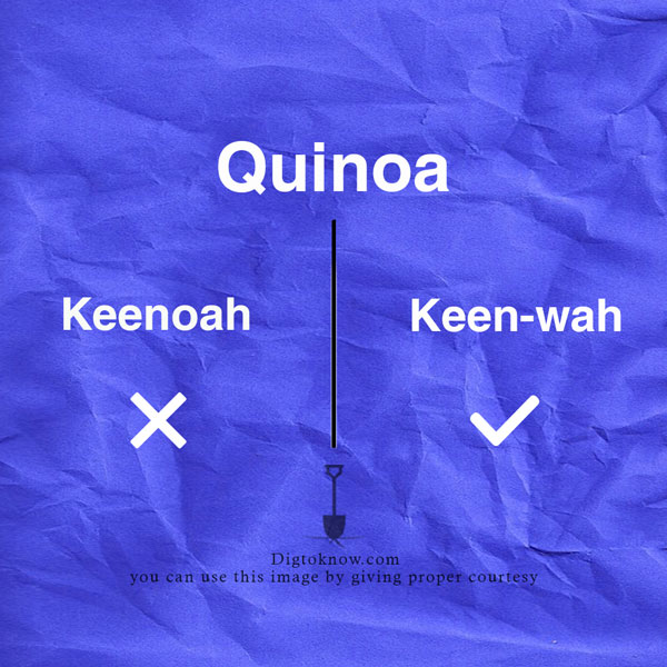 Mispronounced Food Words - Quinoa