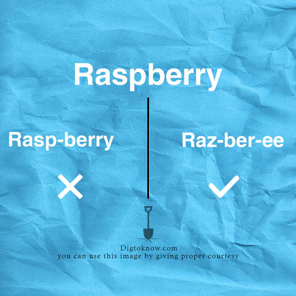 Mispronounced Food Words - Raspberry