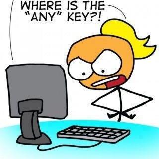 Hilarious Cartoons showing a girl technologically challenged