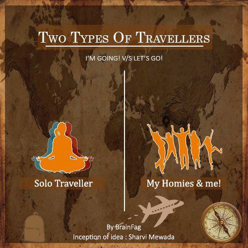 alone travelling vs group travelling 