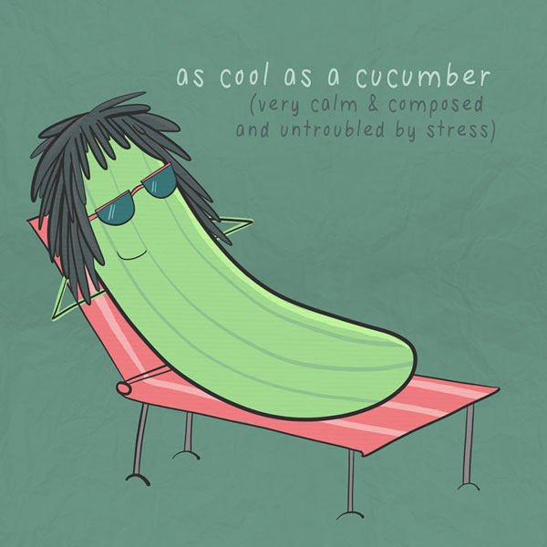 As cool as a cucumber