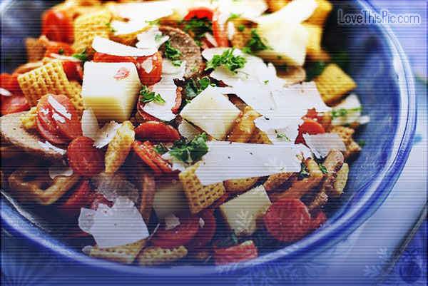 Recipe for Pizza ria Chex mix