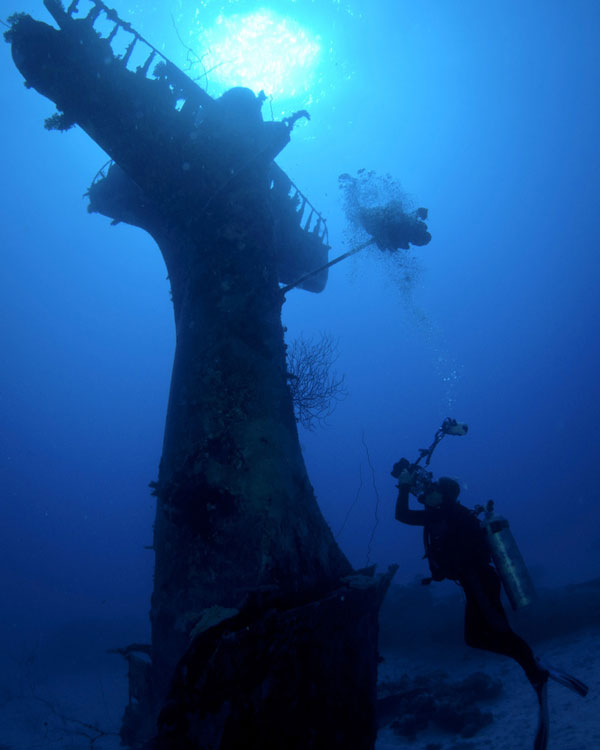 Underwater Plane Graveyard In Pacific ocean