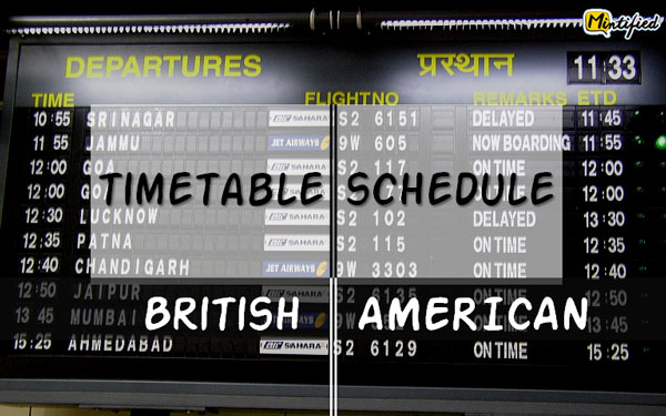 British english vs American english