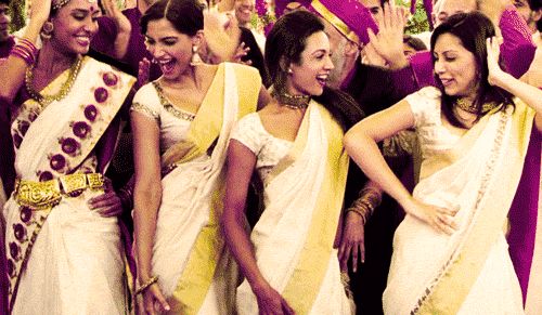 Not all woman are in frocks at christian wedding