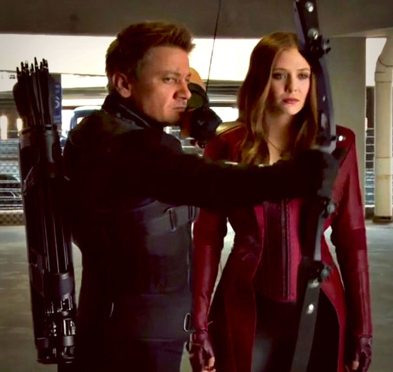 Jeremy Renner Hawk eye Set Photos