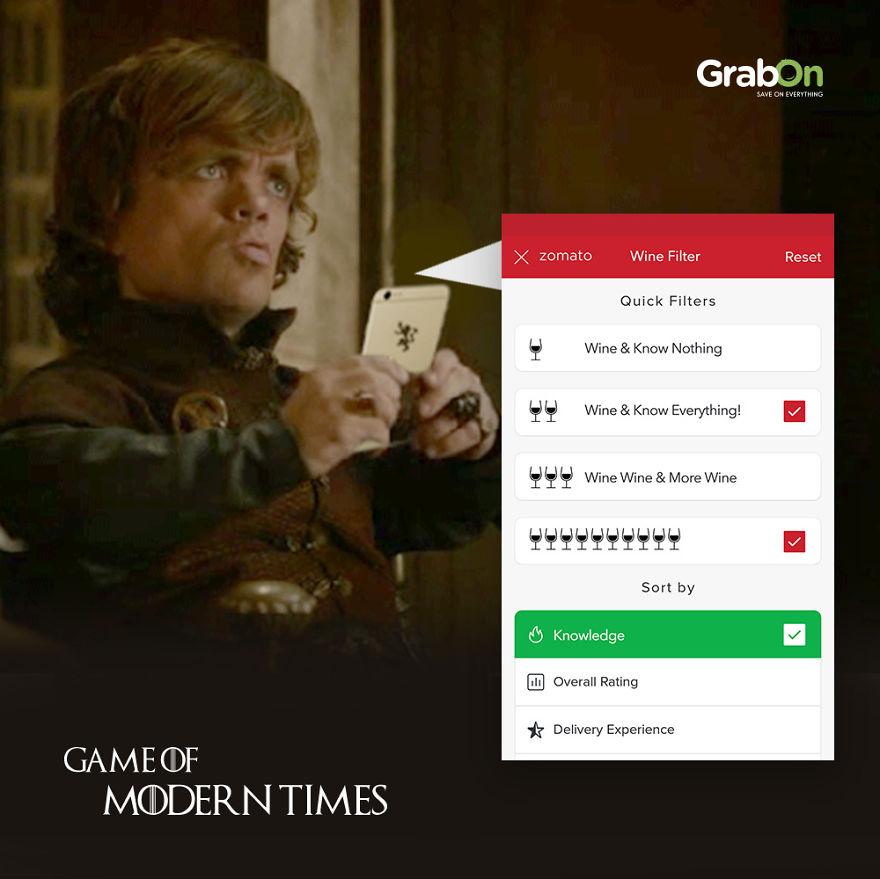 Game of Thrones characters using modern day apps 6