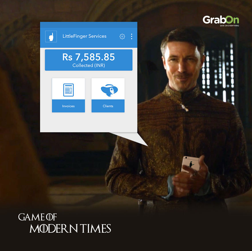 Game of Thrones characters using modern day apps 7